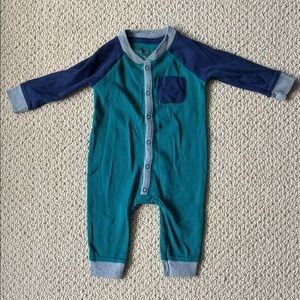 Cat and Jack Teal and Navy Kids One Piece. 3-6M